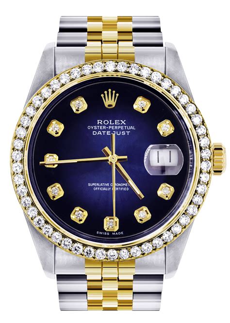 gold and diamond rolex mens watch|rolex watches diamond bezel.